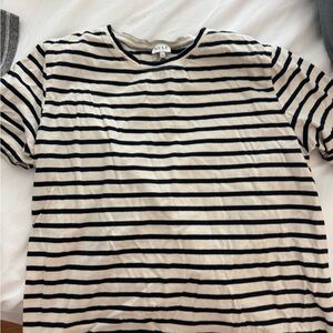 Kule Striped Black and White T-Shirt